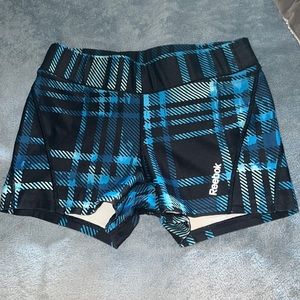 Blue Reebok spandex shorts